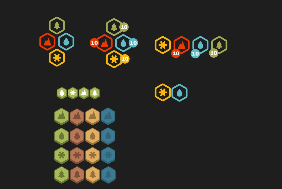 hex element 1 illustration